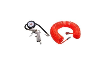 Car TIre Inflator Also Deflator Pump Air Hose With Air Pressure Gauge For Auto Truck-0