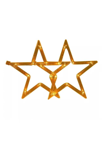 Y&D Set Of 9 LED Fairy String Star Decorative Lights Yellow 3meter-1