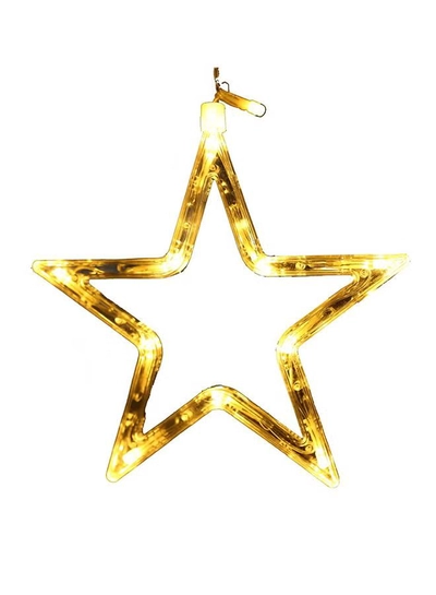 Y&D Set Of 9 LED Fairy String Star Decorative Lights Yellow 3meter-4