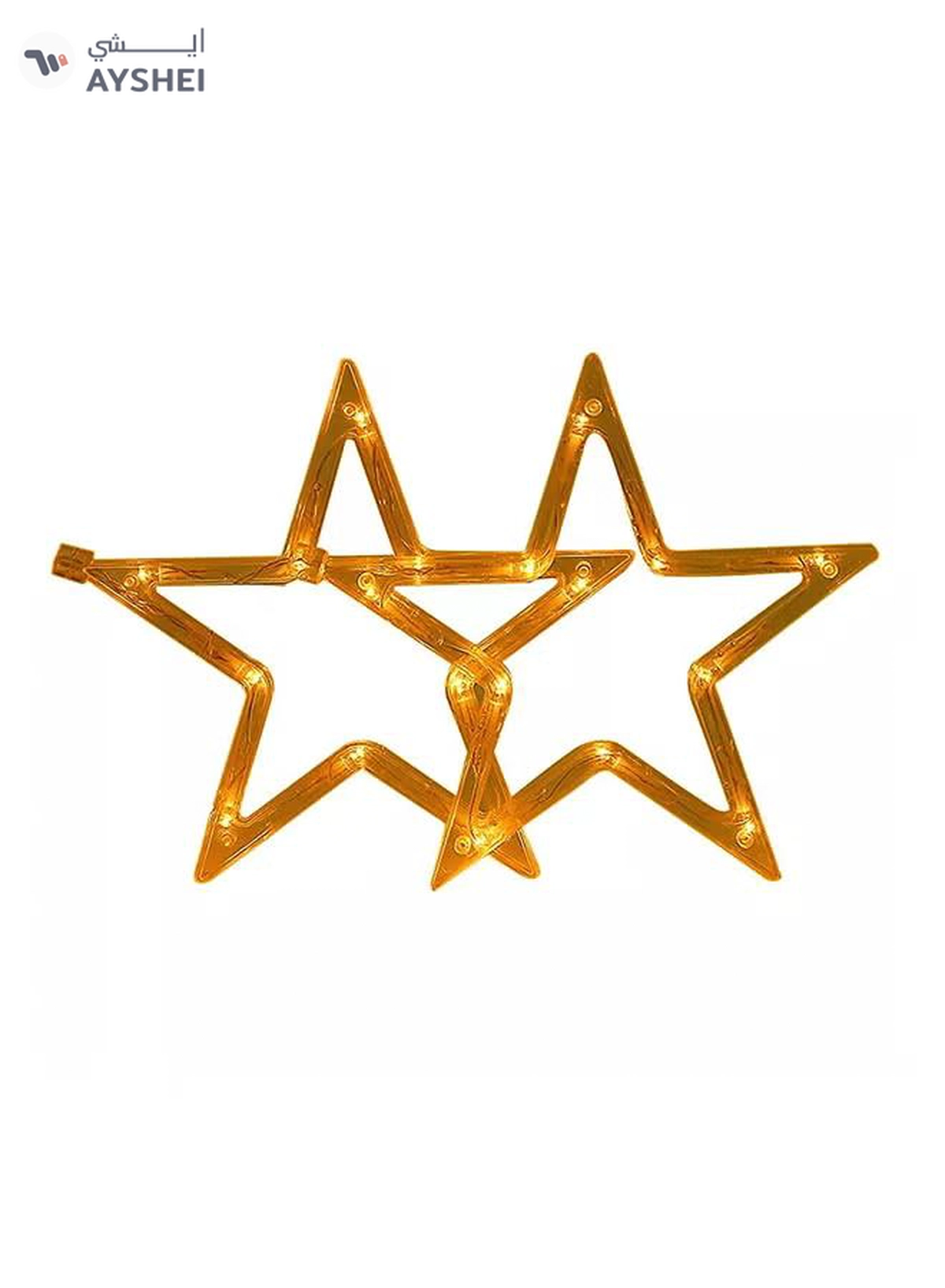 Y&D Set Of 9 LED Fairy String Star Decorative Lights Yellow 3meter-1-1