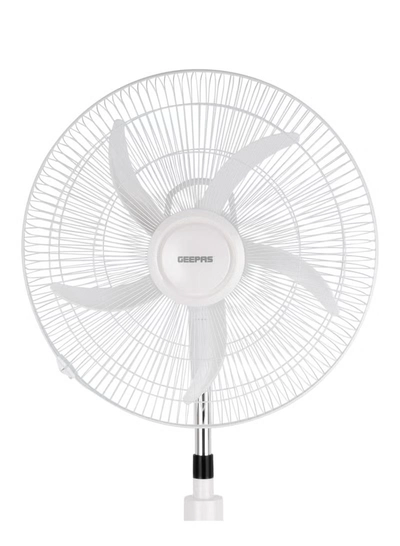 GEEPAS 18" Rechargeable Stand Fan with Remote Control- GF21219/ Pedestal Fans with Adjustable Oscillation, 2-Speed Settings, Efficient Motor for Better Cooling/ LED Night Light, Perfect for Home, Office, Study Room, Garage, Apartment, Etc./ 2 Years Warranty, White 60 W GF21219 white-2