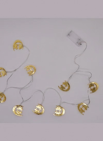 Yuwell Ramadan String Lights Battery Operated Led String Light Star Fairy String Lights For Eid Festival Home And Garden Decorations Indoor Outdoor Ramadan Light 2M 10 Led-1