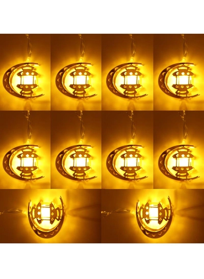 Yuwell Ramadan String Lights Battery Operated Led String Light Star Fairy String Lights For Eid Festival Home And Garden Decorations Indoor Outdoor Ramadan Light 2M 10 Led-4