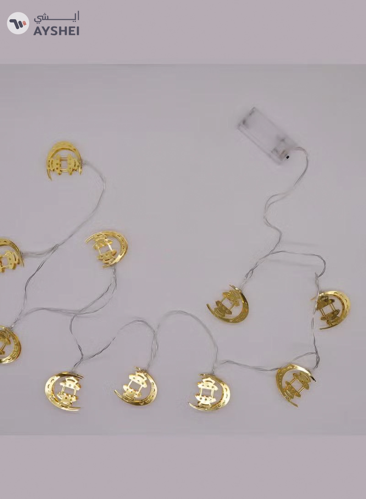 Yuwell Ramadan String Lights Battery Operated Led String Light Star Fairy String Lights For Eid Festival Home And Garden Decorations Indoor Outdoor Ramadan Light 2M 10 Led-1-1