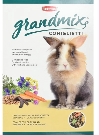 Padovan Grandmix Coniglieti (Bunnies) For Rabbit [Weight - 850g]-4