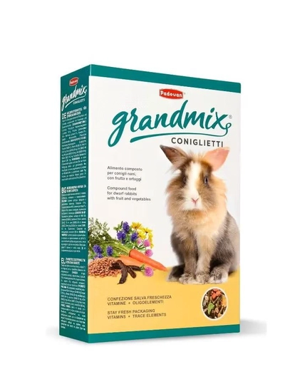 Padovan Grandmix Coniglieti (Bunnies) For Rabbit [Weight - 850g]-0