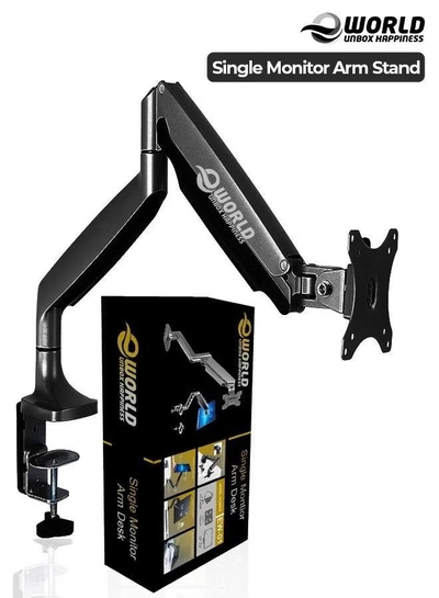 Eworld Single Monitor Arm Desk Mount with Gas Spring-0