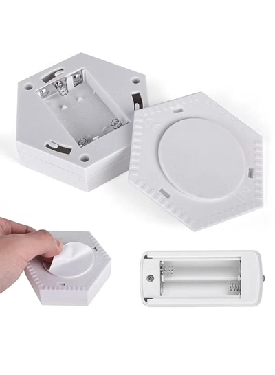 Yuwell Pack Of 3 Pcs LED Wall Light with Remote Wireless LED Cabinet Light With Adjustable Brightness and Timer Function Suitable For Kitchen, Bedroom, Study Room-2