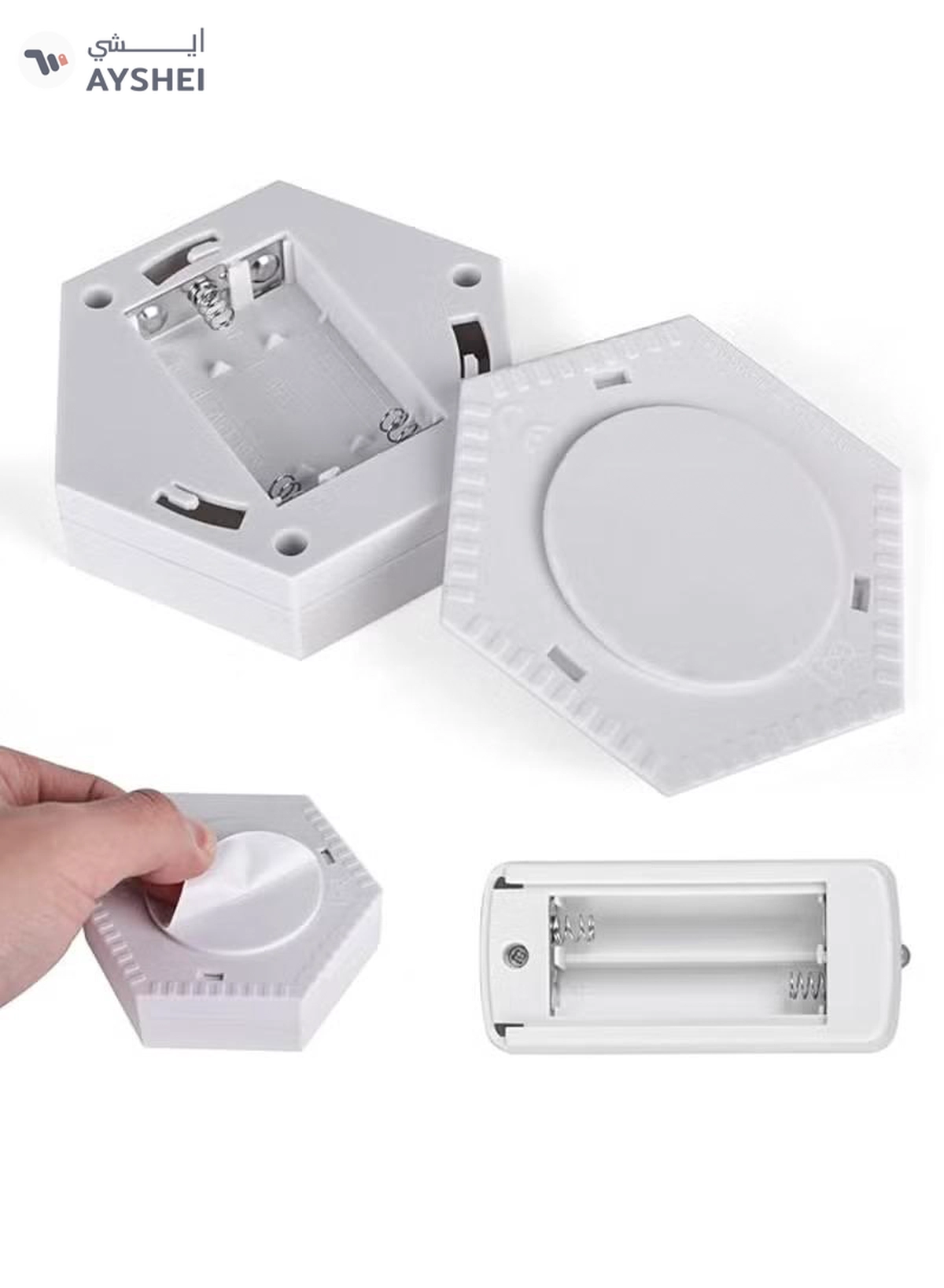 Yuwell Pack Of 3 Pcs LED Wall Light with Remote Wireless LED Cabinet Light With Adjustable Brightness and Timer Function Suitable For Kitchen, Bedroom, Study Room-2-2
