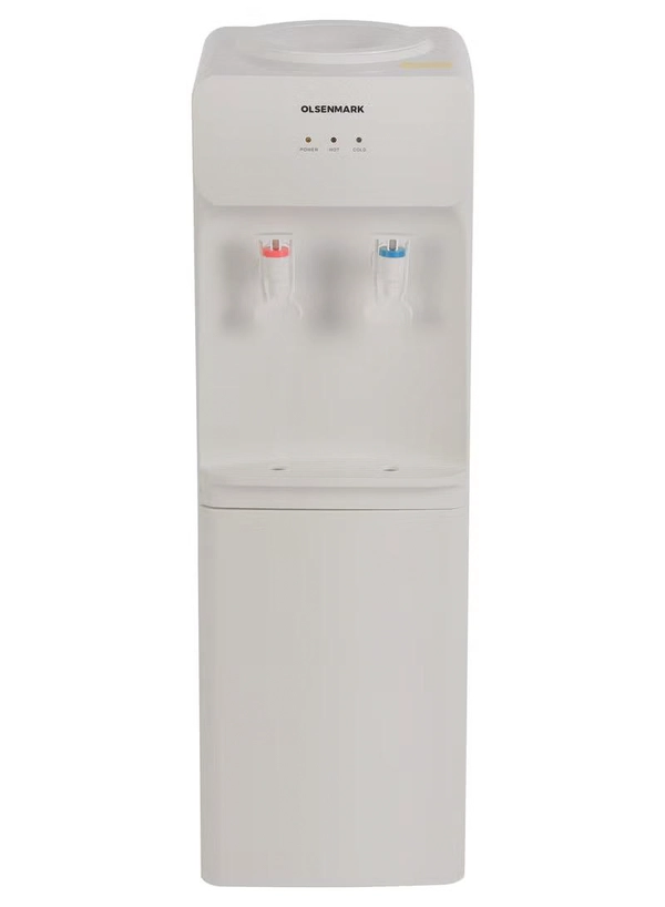 Olsenmark Water Dispenser, Hot and Cold Water, Storage Cabinet, Stainless Steel Material, Water Outlet Pipe OMWD1789 White