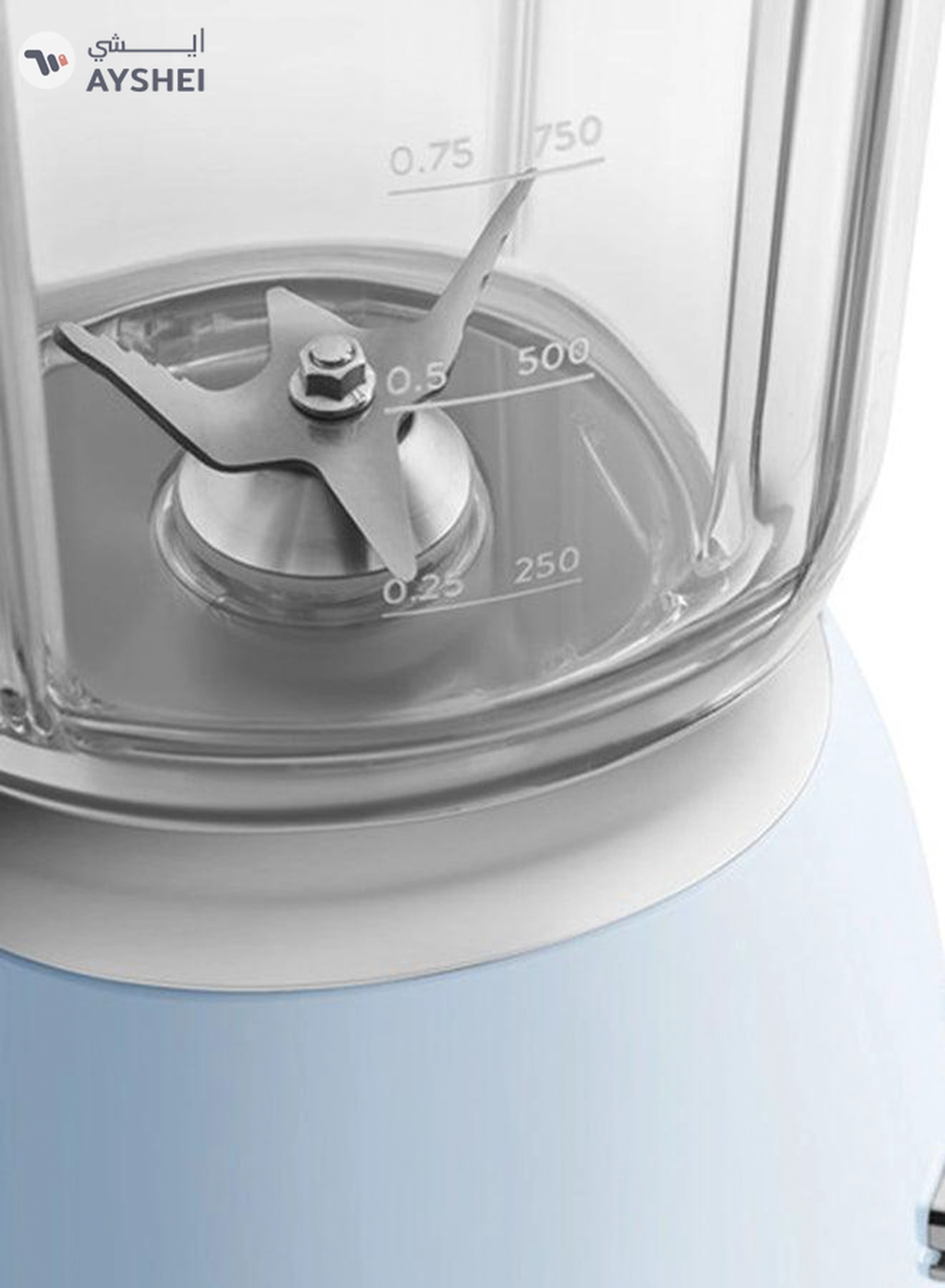 Smeg 50's Retro Style Blender - Pastel Blue BLF03PBAU 1.5 L 600 W BLF03PBAU Pastel Blue-3-3