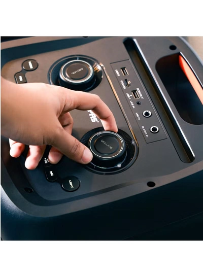 GEEPAS Rechargeable Professional Bluetooth Speaker with Wireless Microphone and Remote Control-2