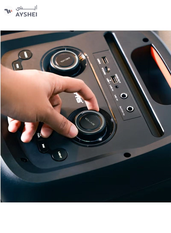GEEPAS Rechargeable Professional Bluetooth Speaker with Wireless Microphone and Remote Control