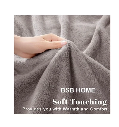 BSB HOME® 300 GSM Premium Plush Double Blanket for Bed, Sofa, Couch-3