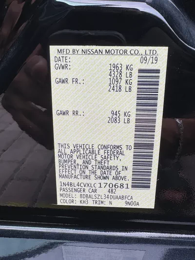NISSAN ALTIMA SR-11