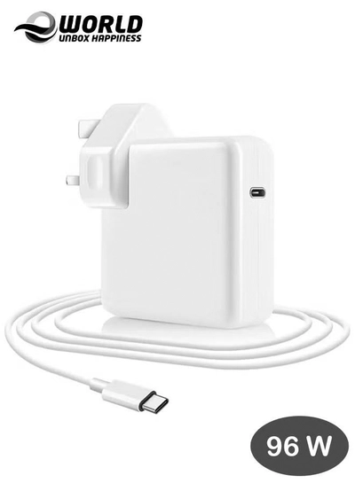 Eworld 96W USB-C Fast Charger for MacBook Pro/Air, Power Adapter with Type-C Cable-0