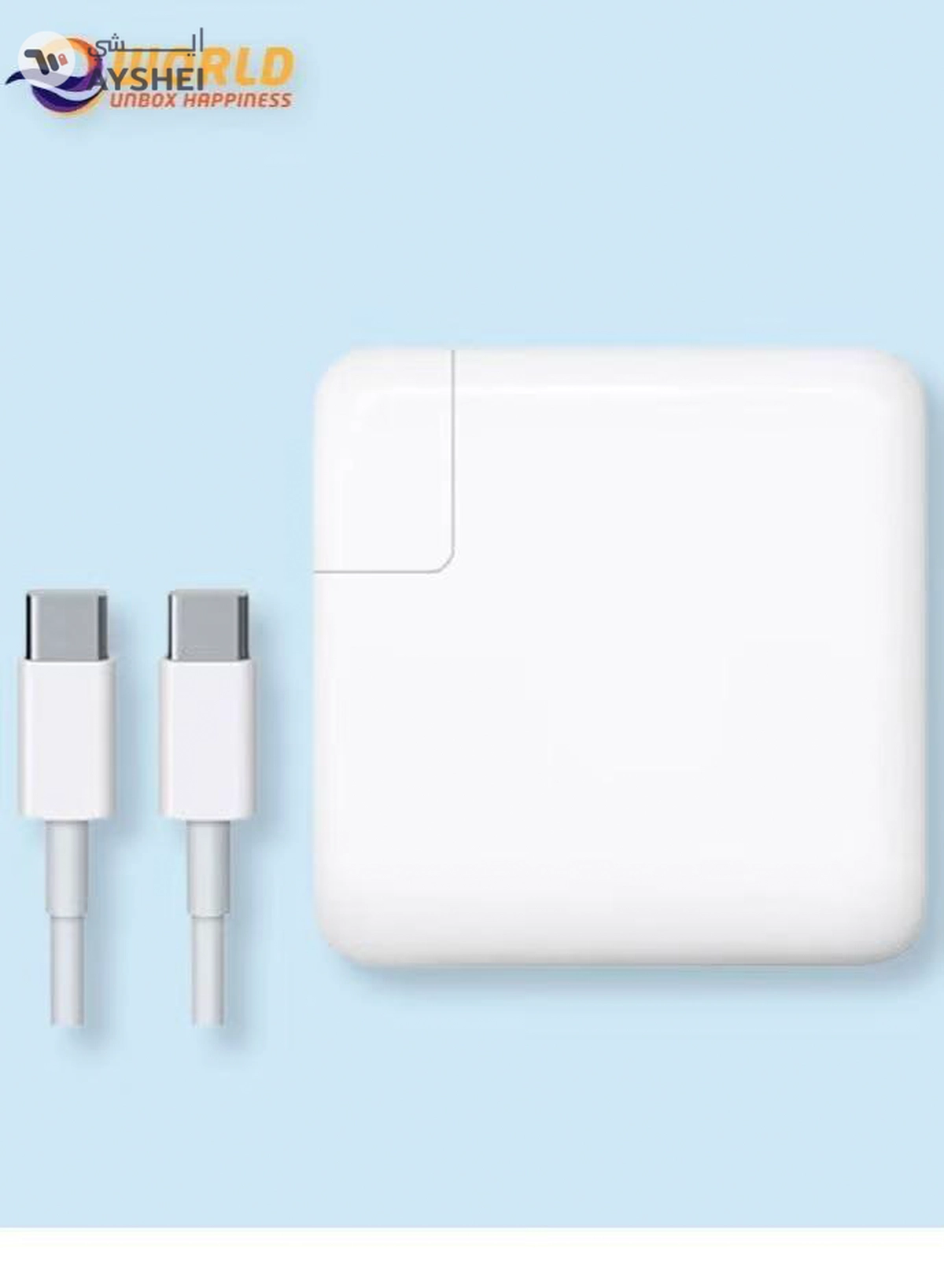 Eworld 96W USB-C Fast Charger for MacBook Pro/Air, Power Adapter with Type-C Cable-1-1