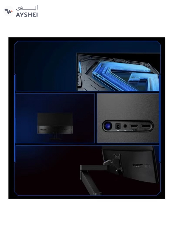 Xiaomi 27 Inch G27i Gaming Monitor Fast IPS Narrow bezel, 1ms GTG 165hz, FreeSync, 99% sRGB color, 178 viewing angle, Blue light filter (eye protection), Tilt (Forward/Backward), DP port ×1, HDMI 2.0 port ×1, Audio port ×1, DC IN cable port ×1 Black