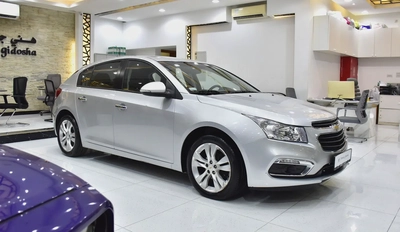 ONLY 47,000 KM! Chevrolet Cruze LT ( 2017 Model ) Silver Color GCC Specs-2