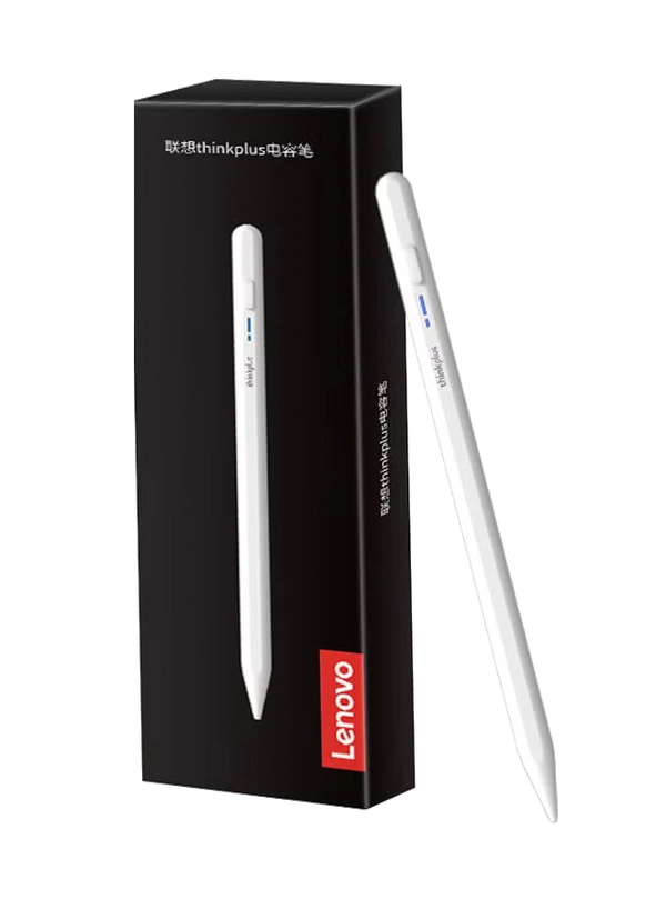 Lenovo Thinkplus BP16 Smart Stylus Pencil, Pixel-Level Accuracy, High Sensitivity, And Low Latency, Low Power Consumption Chip, Snaps On, White | BP16