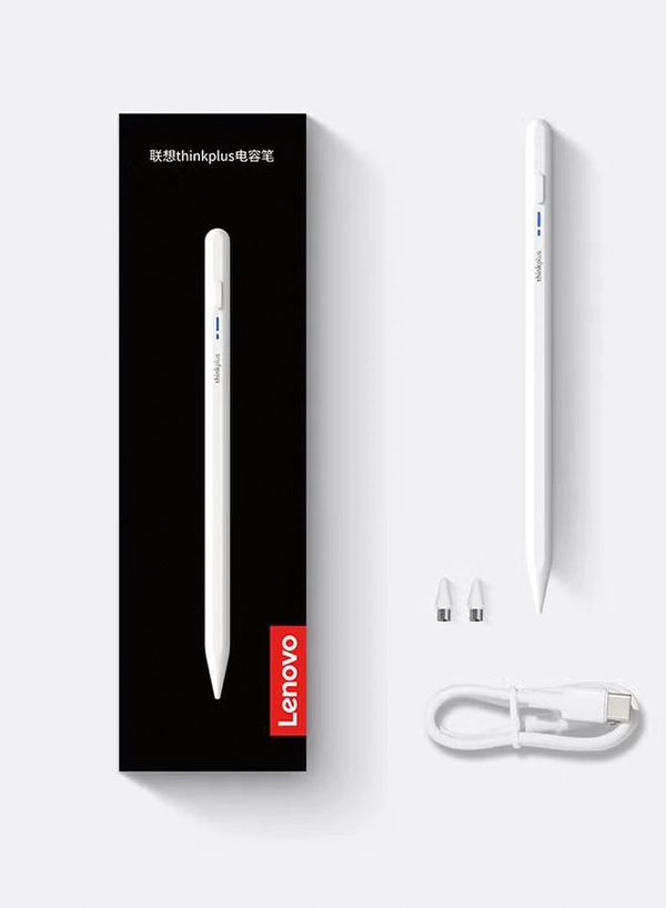 Lenovo Thinkplus BP16 Smart Stylus Pencil, Pixel-Level Accuracy, High Sensitivity, And Low Latency, Low Power Consumption Chip, Snaps On, White | BP16