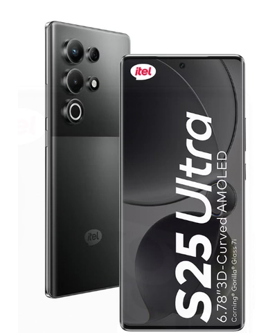 ITEL S25 Ultra Dual SIM Bromo Black 8+8GB RAM 256GB 4G - Middle East Version-0