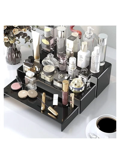 Eworld 6 Pack Black Acrylic Display Riser for jewelry and Decorative stuff-2