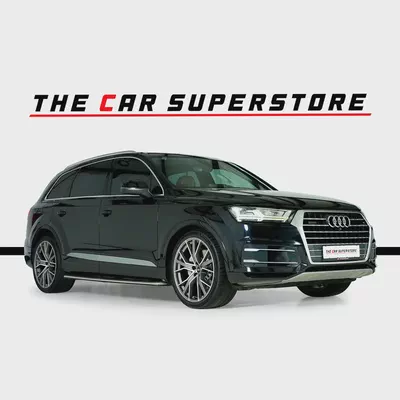 Audi Q7 SLine-GCC-7Seats-Premium Leather Interior-22 Inch S Design Rims-Excellent Condition-Audi FSH-0