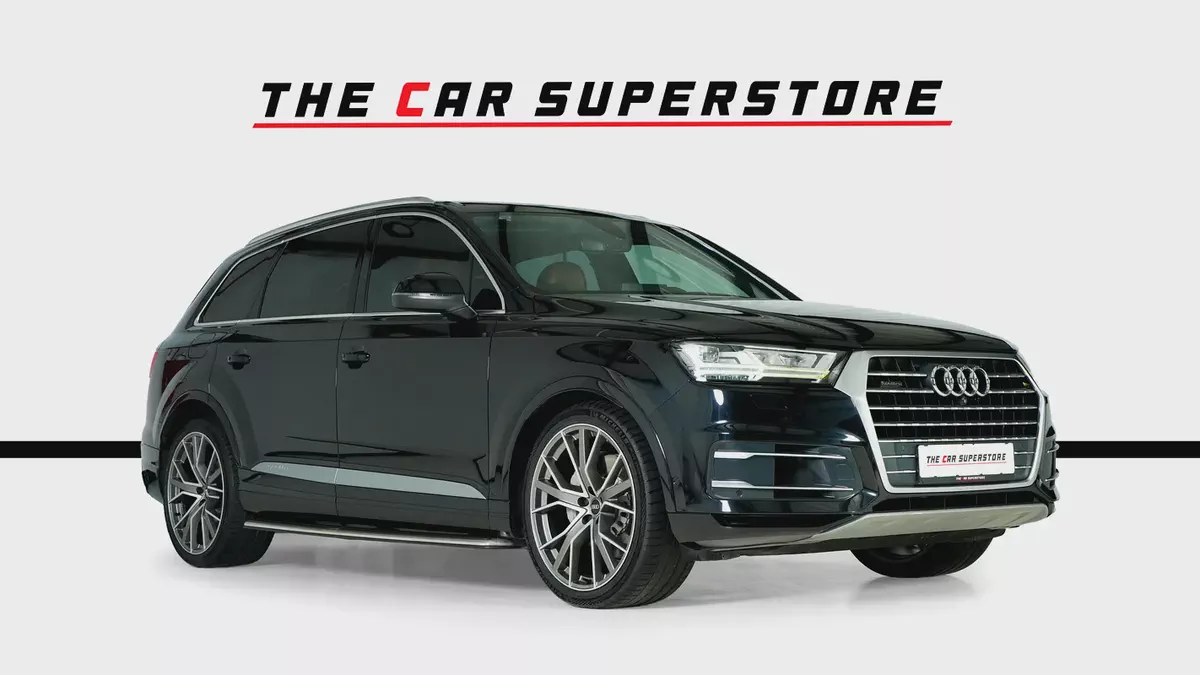 Audi Q7 SLine-GCC-7Seats-Premium Leather Interior-22 Inch S Design Rims-Excellent Condition-Audi FSH-1-1