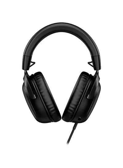 HyperX Cloud III Wired Gaming Headset, For PC / PS5 / PS4 / Xbox Series, Angled 53mm Drivers, Noise Cancelling, With LED Mic Mute Indicator, 10Hz-21kHz Frequency Response, Black/Red | 727A9AA-1