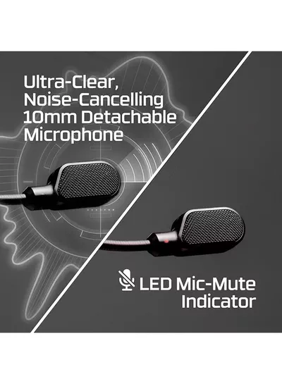 HyperX Cloud III Wired Gaming Headset, For PC / PS5 / PS4 / Xbox Series, Angled 53mm Drivers, Noise Cancelling, With LED Mic Mute Indicator, 10Hz-21kHz Frequency Response, Black/Red | 727A9AA-6