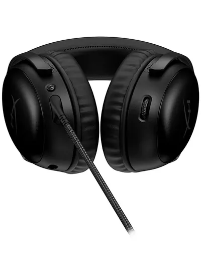 HyperX Cloud III Wired Gaming Headset, For PC / PS5 / PS4 / Xbox Series, Angled 53mm Drivers, Noise Cancelling, With LED Mic Mute Indicator, 10Hz-21kHz Frequency Response, Black/Red | 727A9AA-4