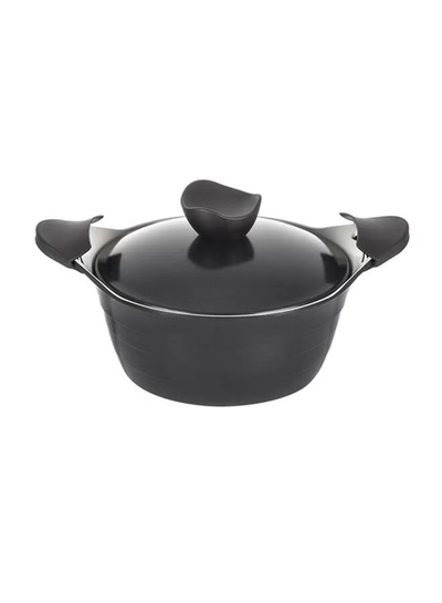 Korkmaz Casserole Pot With Lid Black 3Liters-0