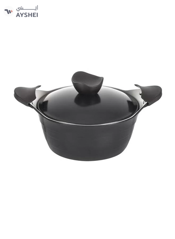 Korkmaz Casserole Pot With Lid Black 3Liters
