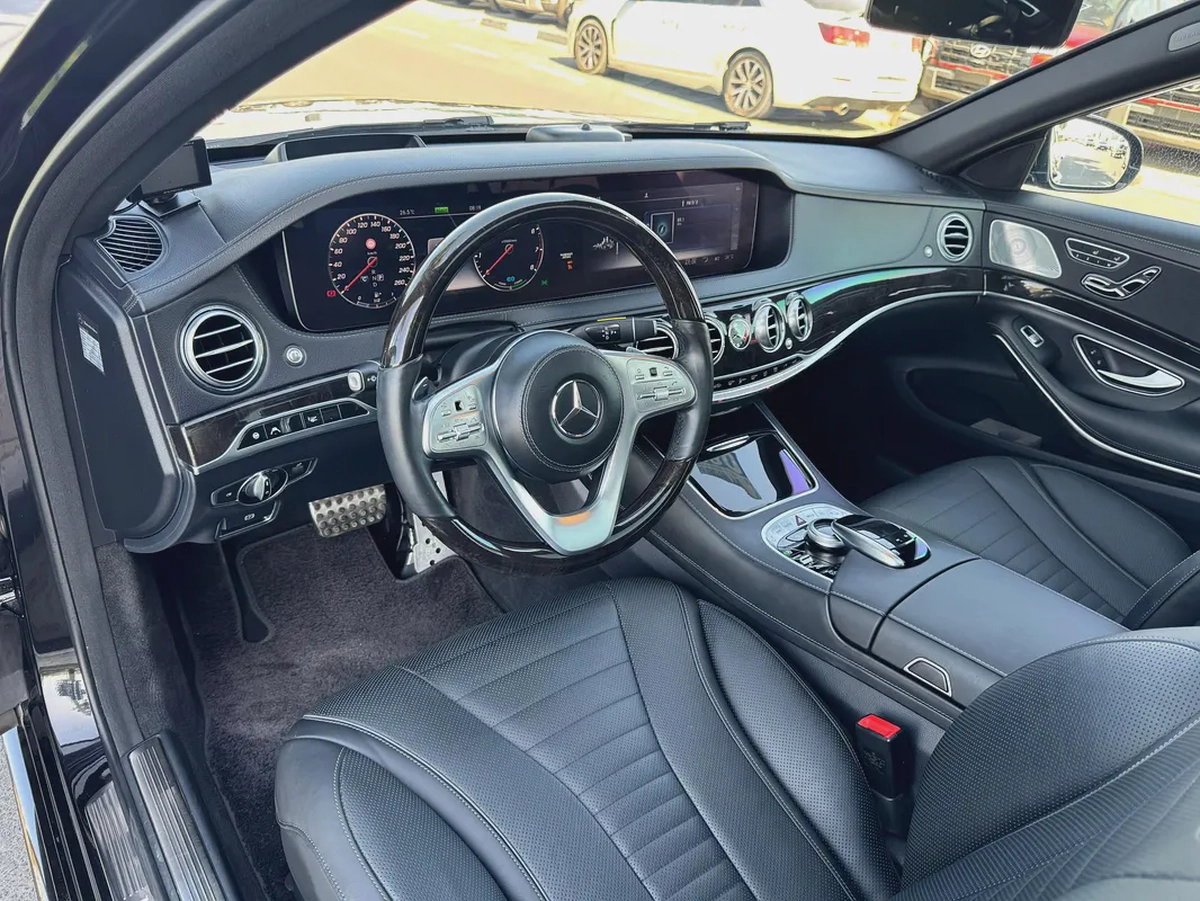 Mercedes-Benz S450L long wheel Base  Auction Grade 4.5/B All original Paint low Kilometer NEAT AND C-6-6