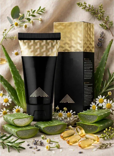 Titan Gel for Men Premium Personal Care and Grooming Gel Smooth Easy Spread Formula Lightweight Non Greasy Feel Quick Absorption Convenient Tube Design Stylish Black and Gold Packaging-0