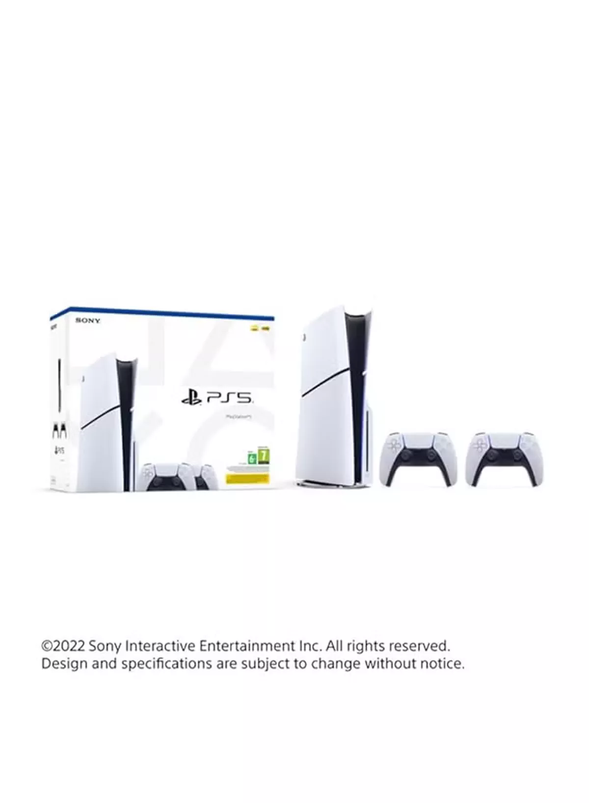 Sony PlayStation 5 Slim (International Version) Disc DualSense Wireless Controller Double Pack-4-4