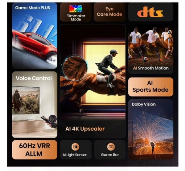 Hisense 85-Inch 4K UHD Smart TV – Immersive Entertainment with Dolby Vision, Dolby Audio & Game Mode Plus | VIDAA OS, Wi-Fi, Bluetooth, Netflix & YouTube (85A61Q - 2025 Model) 85A61Q Black