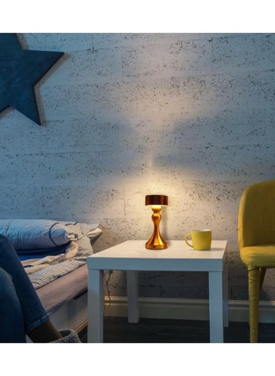 Yuwell Touch Sensor Bar Table Lamp Portable Cordless Rechargeable Battery LED Table Lamp Night Lights Bedroom Bedside And Restaurant 3 Light Intensities Tactile Switch Desk Lamp-1