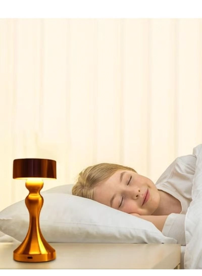 Yuwell Touch Sensor Bar Table Lamp Portable Cordless Rechargeable Battery LED Table Lamp Night Lights Bedroom Bedside And Restaurant 3 Light Intensities Tactile Switch Desk Lamp-2
