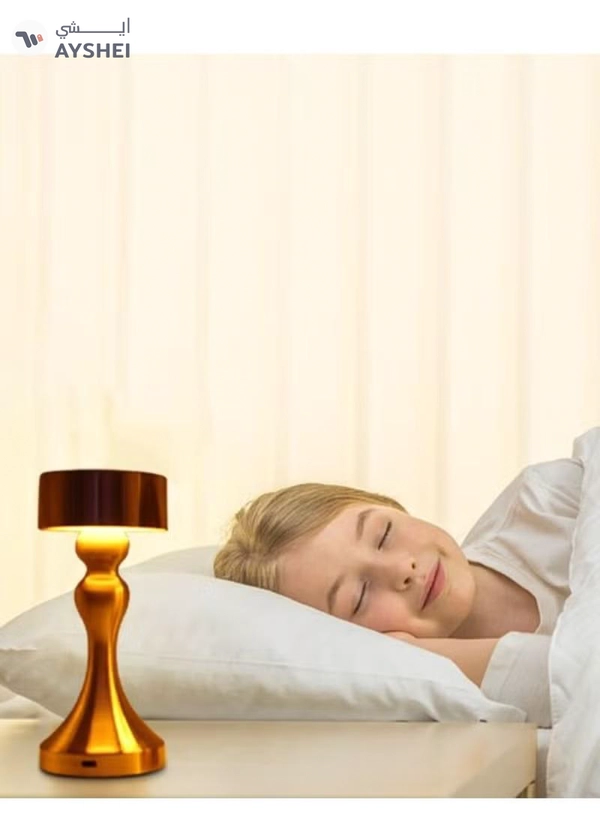 Yuwell Touch Sensor Bar Table Lamp Portable Cordless Rechargeable Battery LED Table Lamp Night Lights Bedroom Bedside And Restaurant 3 Light Intensities Tactile Switch Desk Lamp