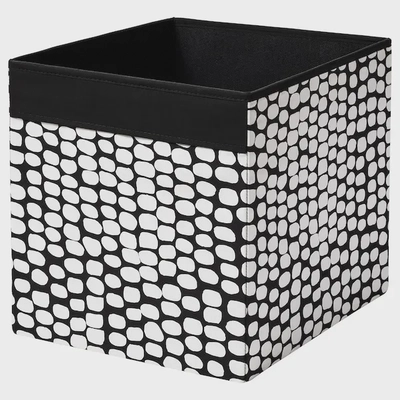 DRÖNA Storage Box - Black/White, 33x38x33 cm-0