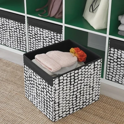DRÖNA Storage Box - Black/White, 33x38x33 cm-1