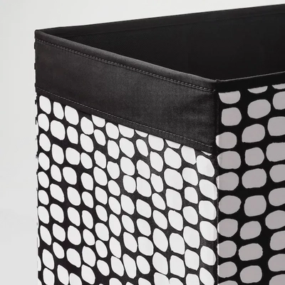 DRÖNA Storage Box - Black/White, 33x38x33 cm-3