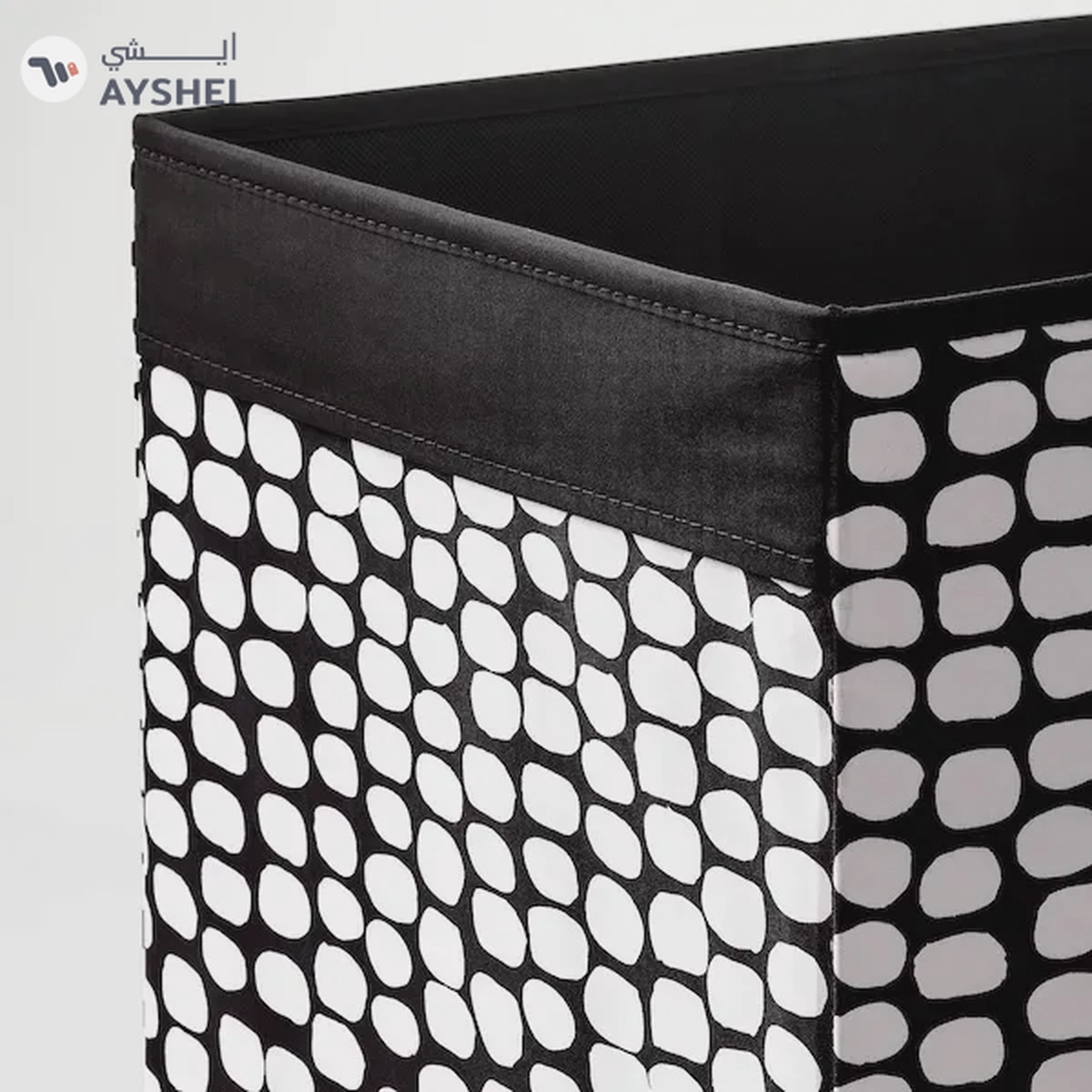 DRÖNA Storage Box - Black/White, 33x38x33 cm-3-3