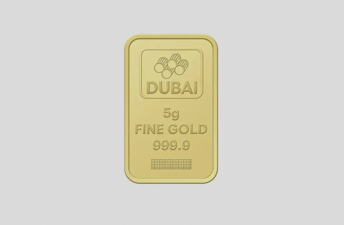 Dubai Gold 5 Grams Pure 999.9 Fine Gold Bar-2-2