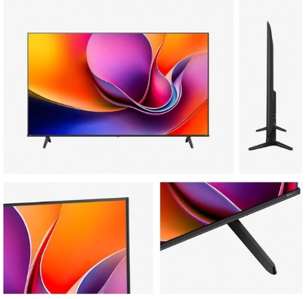 Hisense 85-Inch 4K UHD Smart TV – Ideal for Home Entertainment, Movies & Gaming | Dolby Vision & Audio, VIDAA OS, Game Mode, Bluetooth, HDMI, WiFi (85A62QS - 2025 Model) 85A62QS Black