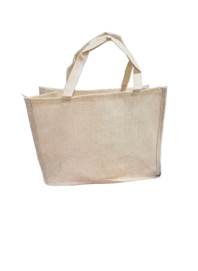 Generic Ramadan Mubarak Design Printed Jute Bag -Eco-Friendly, Durable Tote for Ramadan Gifts, Shopping, and Decorations - Reusable Printed Jute Bag - Strong and Stylish Storage Bag-1