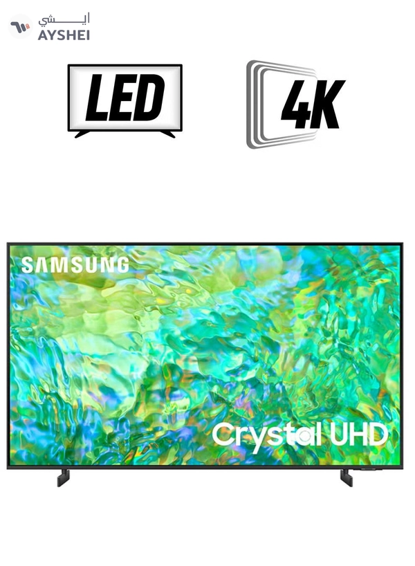 Samsung 55 Inch Crystal UHD 4K Smart TV 2023 Airslim, Dynamic Crystal Color - International Version UA55CU8000 Titan Grey