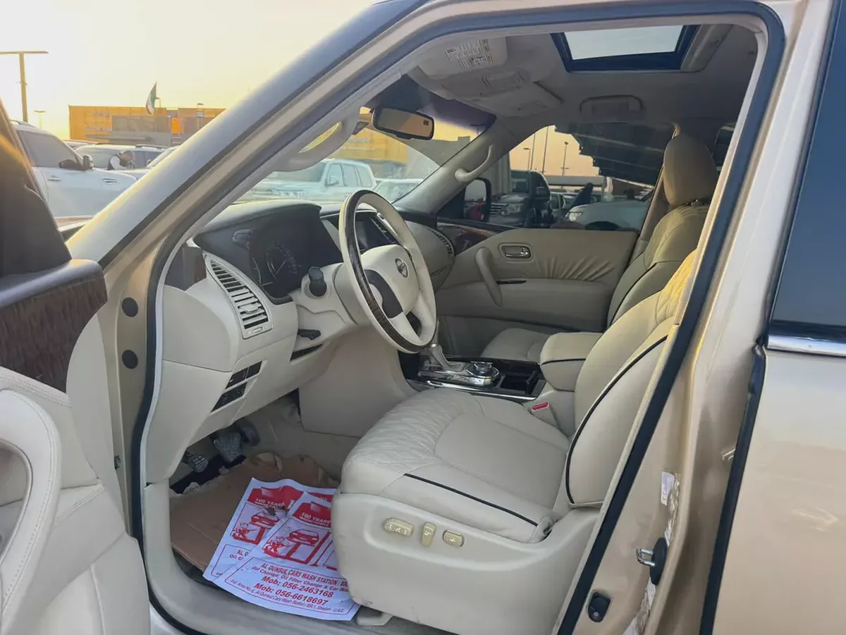 Nissan patrol 2011 fullopshin gold color GCc calen cat-6-6